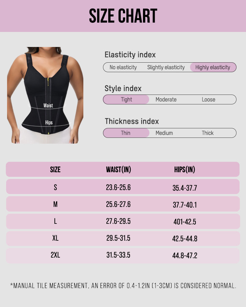 Double-Layer Tummy Control Waist Shaper Girdle With Bra