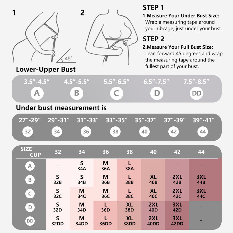 Deep V Seamless Push Up Bra - Wireless & Comfortable Bralette