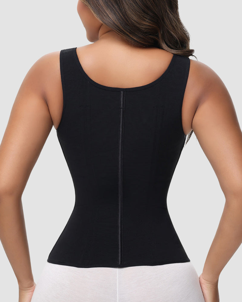 Double-Layer Tummy Control Waist Shaper Girdle With Bra