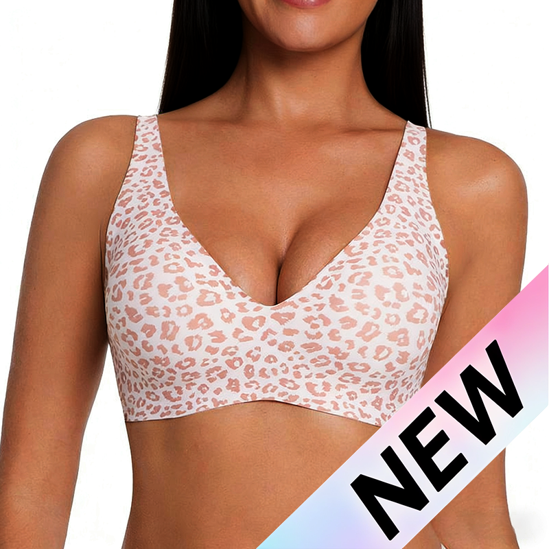 Deep V Seamless Push Up Bra - Wireless & Comfortable Bralette