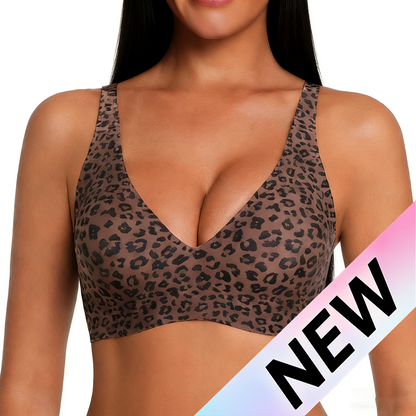 Deep V Seamless Push Up Bra - Wireless & Comfortable Bralette