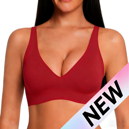 Deep V Seamless Push Up Bra - Wireless & Comfortable Bralette