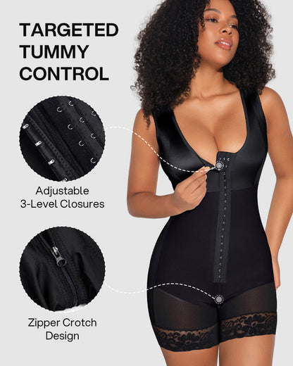 Double Compression Tummy Control Shapewear With Bra