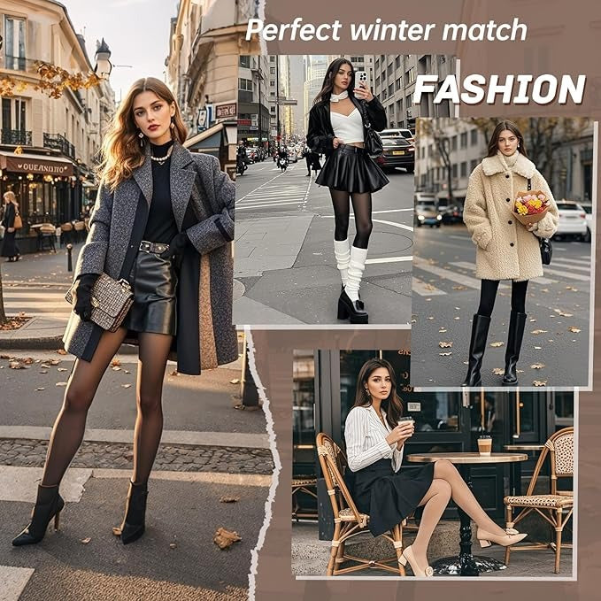 One-Seam Slimming Thermal Tights